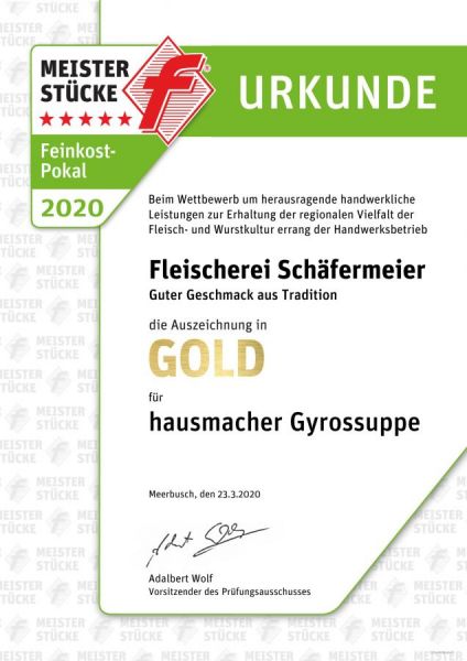 Qualitätspürfung 2020 des Fleischhandwerks NRW